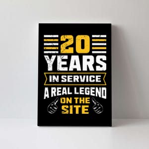 Service anniversary 20 years work anniversary Canvas