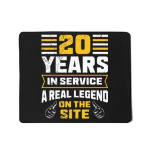 Service anniversary 20 years work anniversary Mousepad