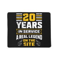 Service anniversary 20 years work anniversary Mousepad