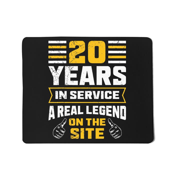 Service anniversary 20 years work anniversary Mousepad