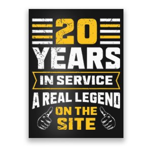 Service anniversary 20 years work anniversary Poster