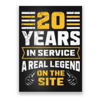 Service anniversary 20 years work anniversary Poster