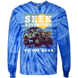 Seek Adventure 4x4 Off Road Buggy Mudding 4 Wheel Drive Gift Tie-Dye Long Sleeve Shirt