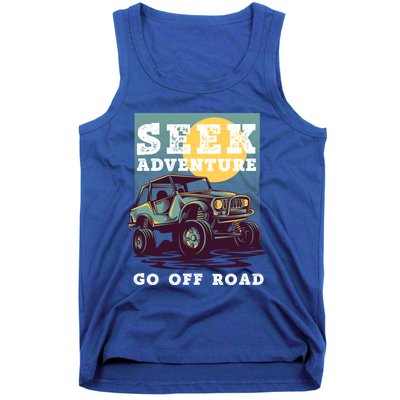 Seek Adventure 4x4 Off Road Buggy Mudding 4 Wheel Drive Gift Tank Top