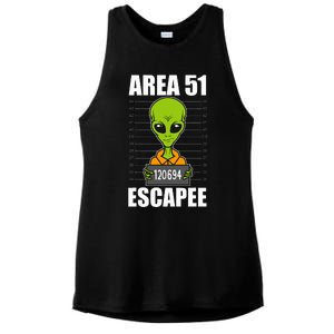 Storm Area 51 Alien Escapee From Area 51 Alien Mugshot Ladies PosiCharge Tri-Blend Wicking Tank