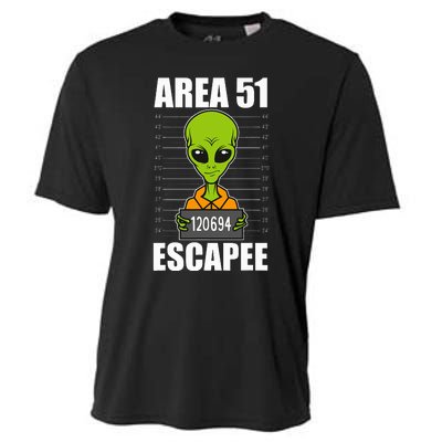 Storm Area 51 Alien Escapee From Area 51 Alien Mugshot Cooling Performance Crew T-Shirt