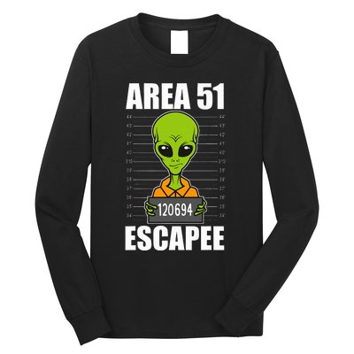 Storm Area 51 Alien Escapee From Area 51 Alien Mugshot Long Sleeve Shirt