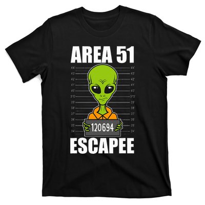 Storm Area 51 Alien Escapee From Area 51 Alien Mugshot T-Shirt