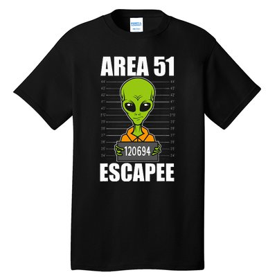 Storm Area 51 Alien Escapee From Area 51 Alien Mugshot Tall T-Shirt