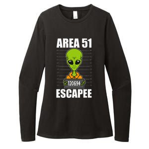 Storm Area 51 Alien Escapee From Area 51 Alien Mugshot Womens CVC Long Sleeve Shirt