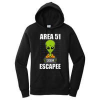 Storm Area 51 Alien Escapee From Area 51 Alien Mugshot Women's Pullover Hoodie