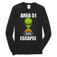 Storm Area 51 Alien Escapee From Area 51 Alien Mugshot Tall Long Sleeve T-Shirt