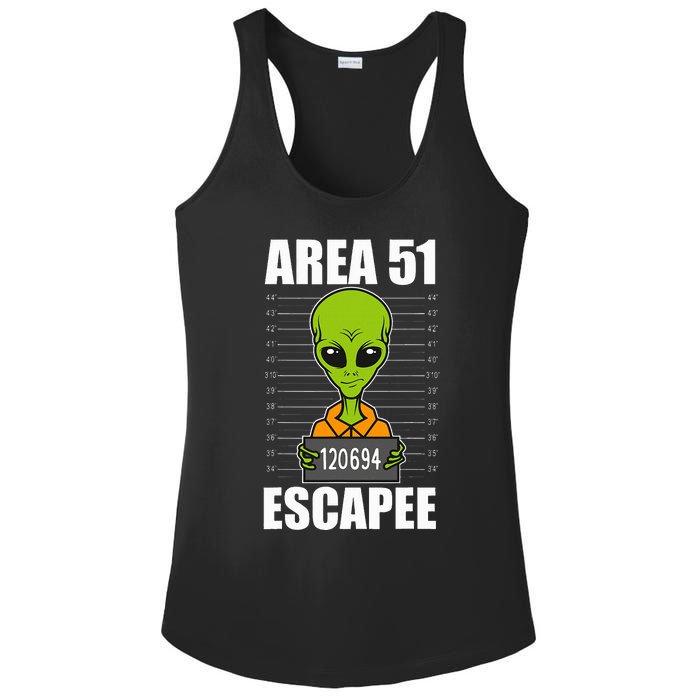 Storm Area 51 Alien Escapee From Area 51 Alien Mugshot Ladies PosiCharge Competitor Racerback Tank