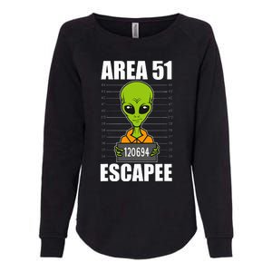 Storm Area 51 Alien Escapee From Area 51 Alien Mugshot Womens California Wash Sweatshirt