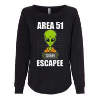 Storm Area 51 Alien Escapee From Area 51 Alien Mugshot Womens California Wash Sweatshirt