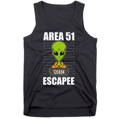 Storm Area 51 Alien Escapee From Area 51 Alien Mugshot Tank Top