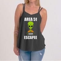 Storm Area 51 Alien Escapee From Area 51 Alien Mugshot Women's Strappy Tank