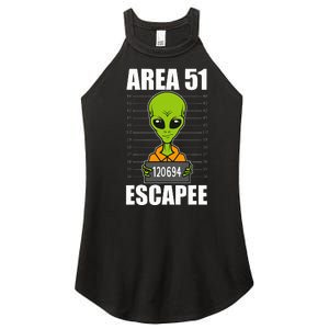 Storm Area 51 Alien Escapee From Area 51 Alien Mugshot Women's Perfect Tri Rocker Tank