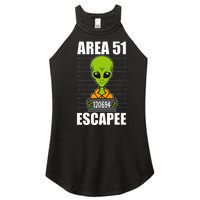 Storm Area 51 Alien Escapee From Area 51 Alien Mugshot Women's Perfect Tri Rocker Tank