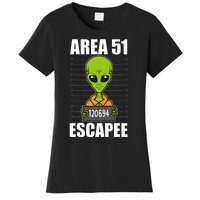 Storm Area 51 Alien Escapee From Area 51 Alien Mugshot Women's T-Shirt