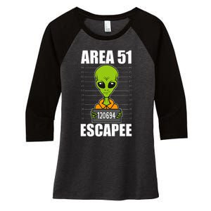 Storm Area 51 Alien Escapee From Area 51 Alien Mugshot Women's Tri-Blend 3/4-Sleeve Raglan Shirt