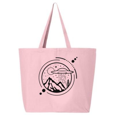Simple Area 51 Minimal Ufo Tattoo Line Art Ufo 25L Jumbo Tote