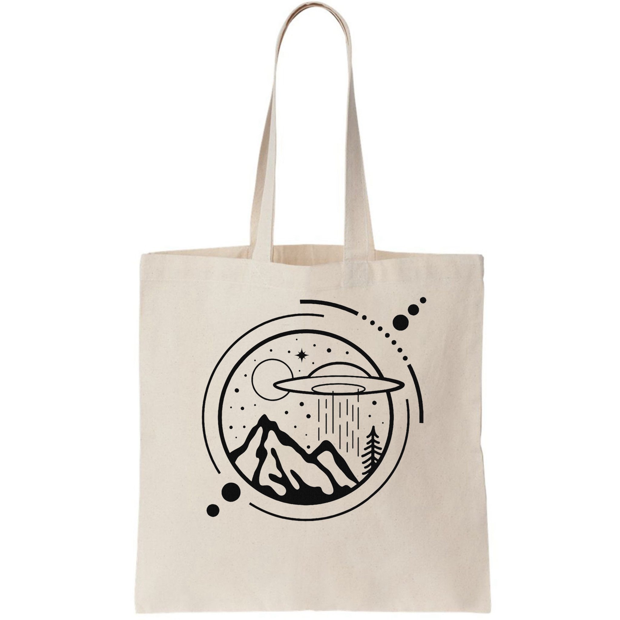 Simple Area 51 Minimal Ufo Tattoo Line Art Ufo Bag