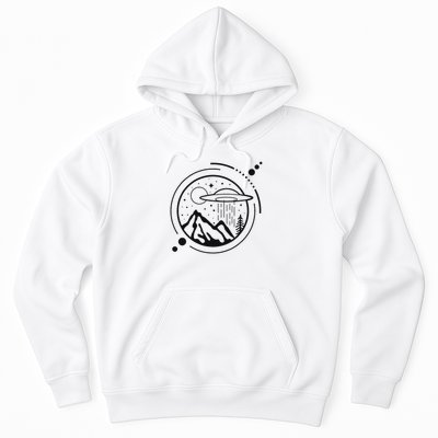 Simple Area 51 Minimal Ufo Tattoo Line Art Ufo Hoodie