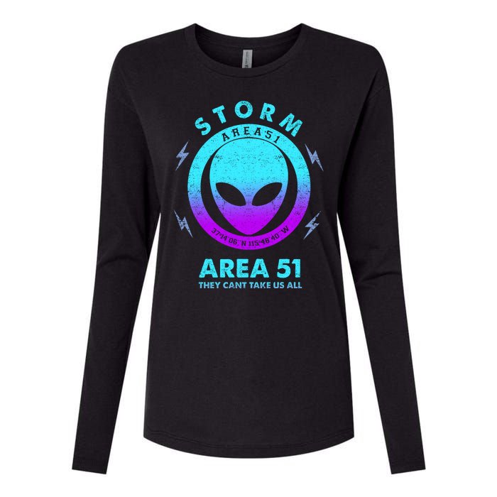 Storm Area 51 They Can''t Take Us All Funny Gradient Color Womens Cotton Relaxed Long Sleeve T-Shirt