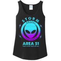 Storm Area 51 They Can''t Take Us All Funny Gradient Color Ladies Essential Tank