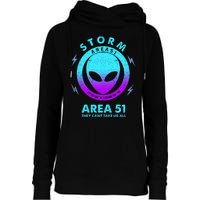 Storm Area 51 They Can''t Take Us All Funny Gradient Color Womens Funnel Neck Pullover Hood