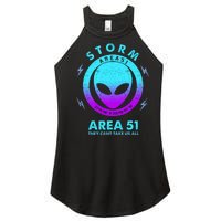 Storm Area 51 They Can''t Take Us All Funny Gradient Color Women's Perfect Tri Rocker Tank