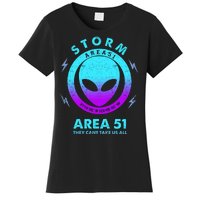 Storm Area 51 They Can''t Take Us All Funny Gradient Color Women's T-Shirt