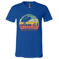 Storm Area 51 Gift They CanT Stop All Of Us Gift V-Neck T-Shirt