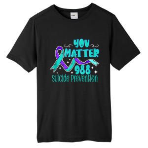 Suicide Awareness 988 Suicide Prevention 988 Tall Fusion ChromaSoft Performance T-Shirt