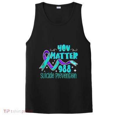 Suicide Awareness 988 Suicide Prevention 988 PosiCharge Competitor Tank