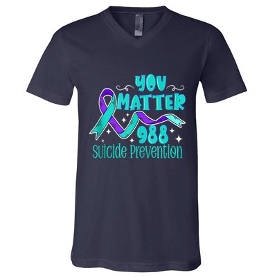 Suicide Awareness 988 Suicide Prevention 988 V-Neck T-Shirt
