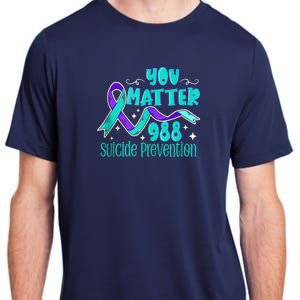 Suicide Awareness 988 Suicide Prevention 988 Adult ChromaSoft Performance T-Shirt