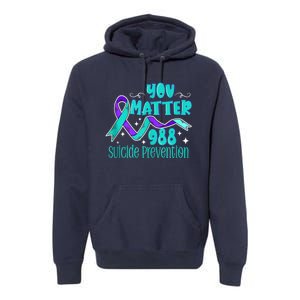 Suicide Awareness 988 Suicide Prevention 988 Premium Hoodie