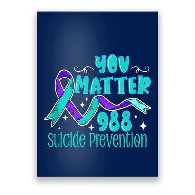 Suicide Awareness 988 Suicide Prevention 988 Poster