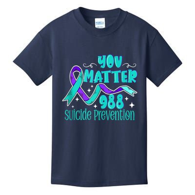 Suicide Awareness 988 Suicide Prevention 988 Kids T-Shirt