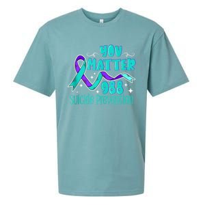 Suicide Awareness 988 Suicide Prevention 988 Sueded Cloud Jersey T-Shirt