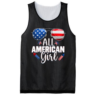 Sunglasses All American Girl 4th Of July Daughter Mesh Reversible Basketball Jersey Tank