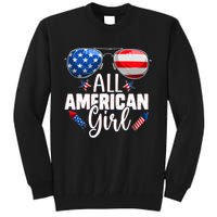 Sunglasses All American Girl 4th Of July Daughter Tall Sweatshirt