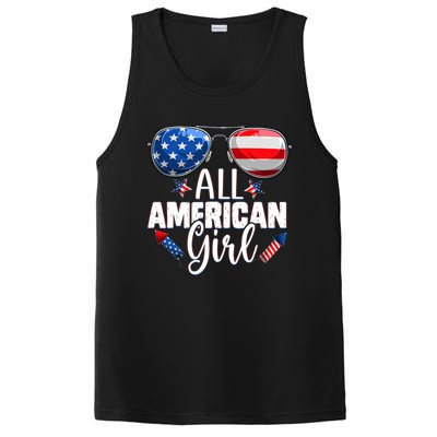 Sunglasses All American Girl 4th Of July Daughter PosiCharge Competitor Tank