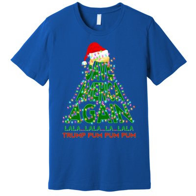 Save America Again Gift Trump 2024 Christmas Tree Cute Gift Premium T-Shirt