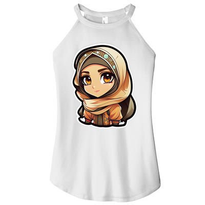 Seductive Anime Arab Hijab Head Scarf Beautiful Classic Women's Perfect Tri Rocker Tank