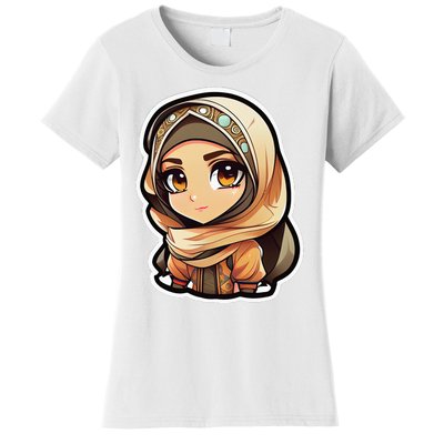 Seductive Anime Arab Hijab Head Scarf Beautiful Classic Women's T-Shirt