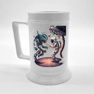 Space Astronaut Alien Playing Basketball Astronomy Space Gift Beer Stein