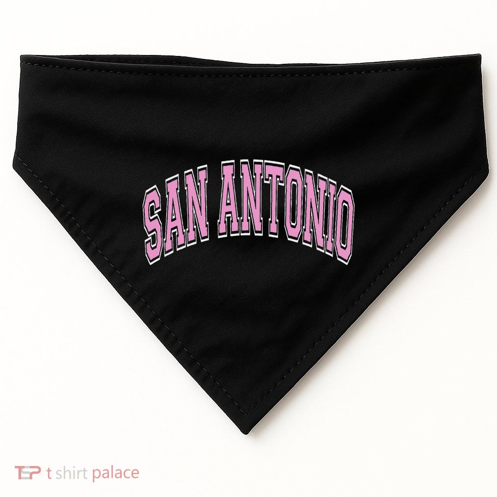 San Antonio Arched Text USA-Made Doggie Bandana